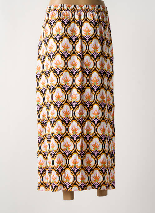 Jupe longue orange IDANO pour femme