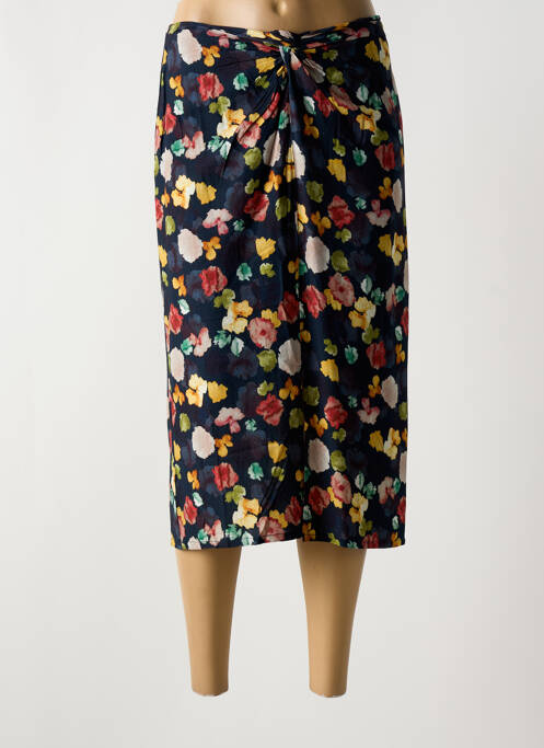 Jupe mi-longue bleu INDI & COLD pour femme