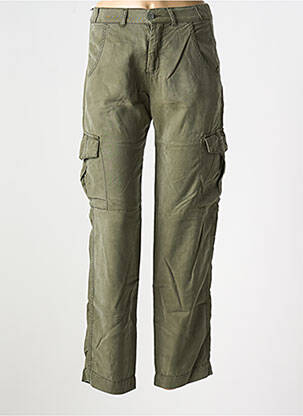 Pantalon cargo coupe droite vert FIVE femme