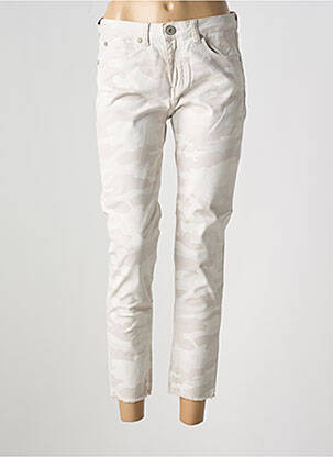 Pantalon slim beige DENIM STUDIO pour femme