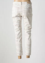 Pantalon slim beige DENIM STUDIO pour femme seconde vue