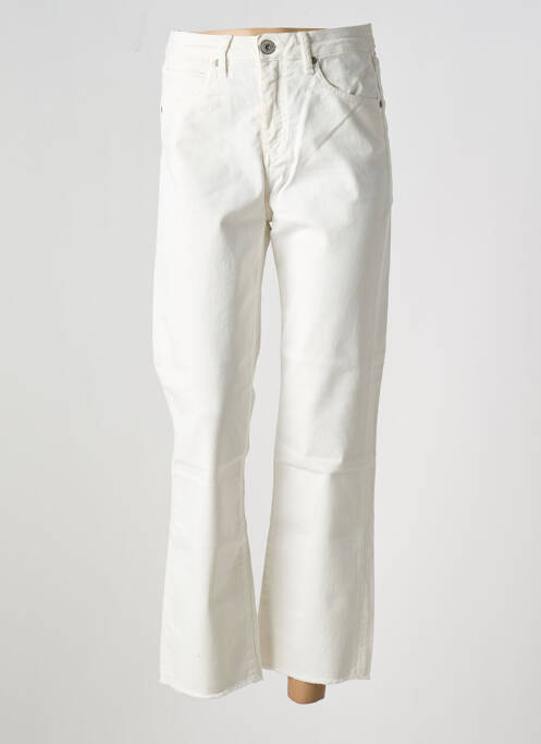 Pantalon 7/8 blanc DENIM STUDIO pour femme