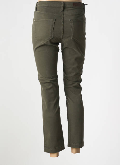Pantalon 7/8 vert DENIM STUDIO pour femme
