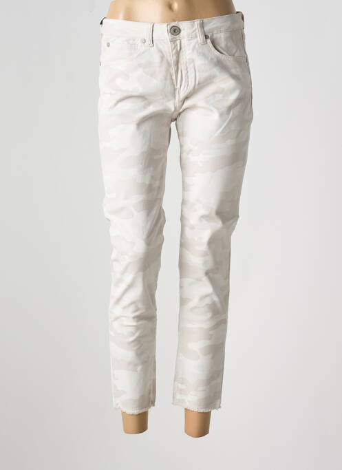Pantalon slim beige DENIM STUDIO pour femme