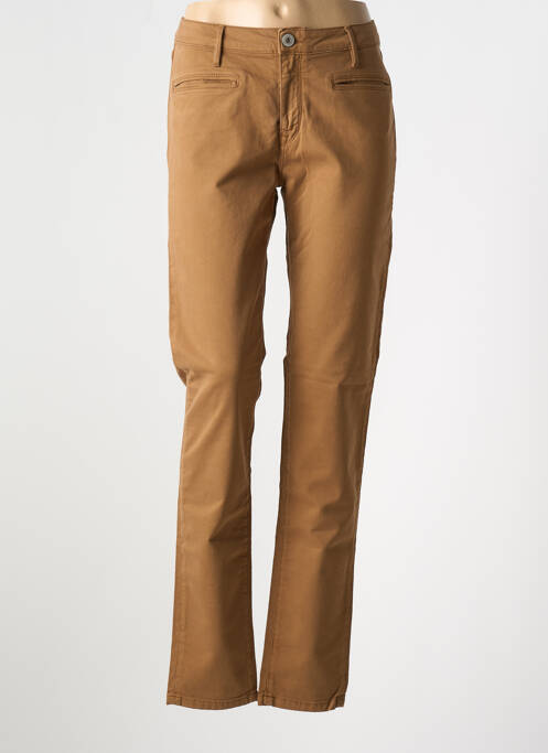 Pantalon slim marron DENIM STUDIO pour femme