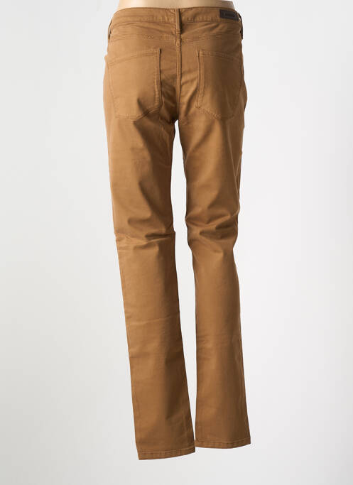 Pantalon slim marron DENIM STUDIO pour femme