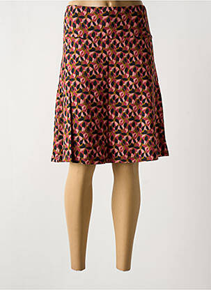 Jupe mi-longue coupe évasée rose ZILCH femme