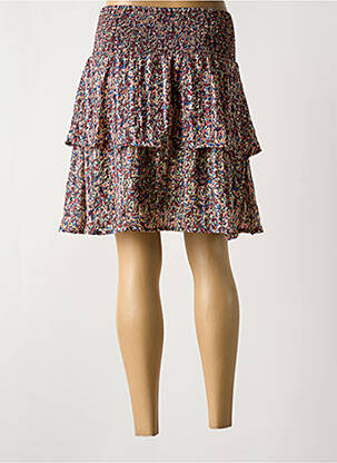Jupe courte coupe évasée bleu MSCH COPENHAGEN femme