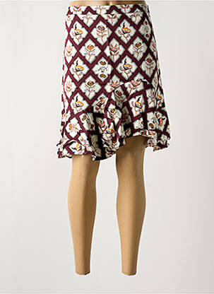 Jupe courte fermeture zip latéral violet SCOTCH & SODA femme