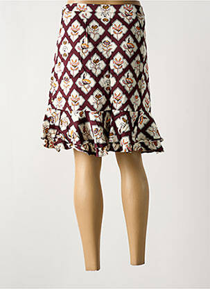 Jupe courte fermeture zip latéral violet SCOTCH & SODA femme