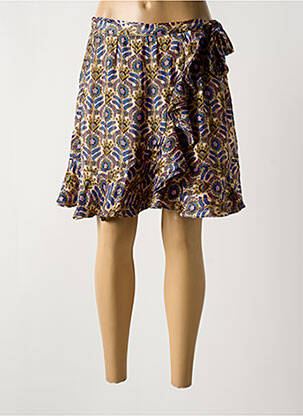 Jupe courte coupe évasée bleu SCOTCH & SODA femme