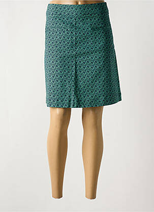 Jupe courte coupe droite vert ZILCH femme