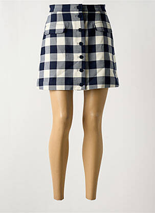 Jupe courte poches bleu IDANO femme