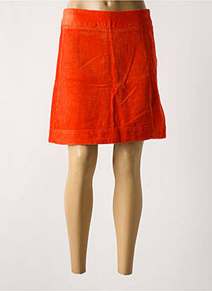 Jupe courte fermeture zippée au dos orange FABIENNE CHAPOT femme