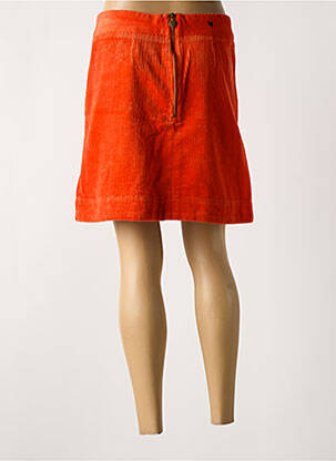 Jupe courte fermeture zippée au dos orange FABIENNE CHAPOT femme