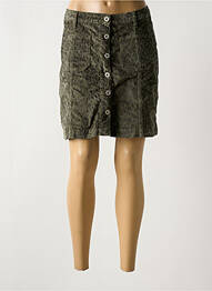 Jupe courte poches vert DENIM STUDIO femme
