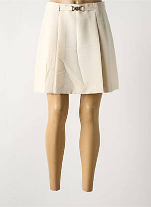 Jupe courte coupe évasée beige KOCCA femme