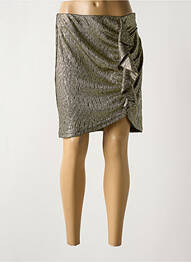 Jupe courte coupe droite or LA PETITE ETOILE femme