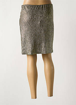 Jupe courte coupe droite or LA PETITE ETOILE femme