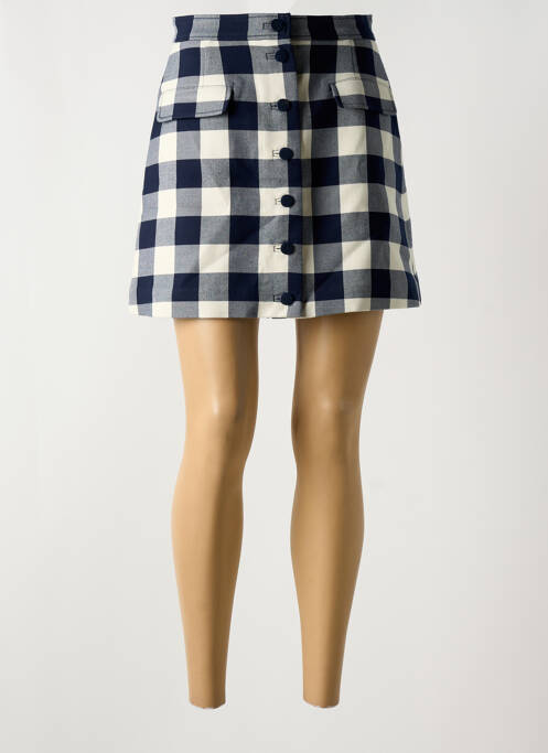 Jupe courte poches bleu IDANO femme