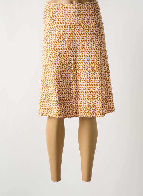 Jupe mi-longue jaune ZILCH pour femme