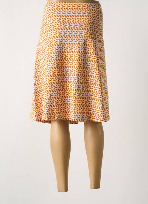 Jupe mi-longue jaune ZILCH pour femme