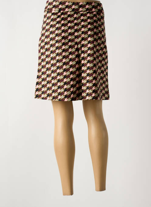 Jupe mi-longue marron ZILCH pour femme