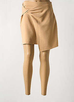 Jupe courte doublure beige YAYA femme