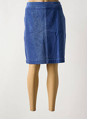 Jupe mi-longue taille normale bleu ZILCH femme