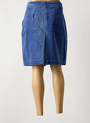 Jupe mi-longue stretch bleu ZILCH femme