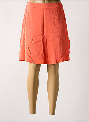 Jupe courte taille élastique orange FABIENNE CHAPOT femme