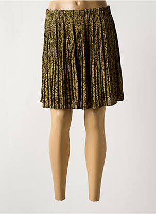Jupe courte doublure vert YAYA femme