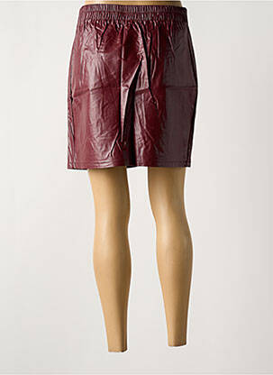 Jupe courte coupe droite rouge AN' GE femme