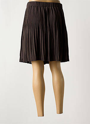 Jupe courte doublure marron YAYA femme