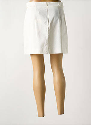 Jupe courte taille à pinces blanc KOCCA femme