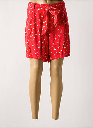 Short taille à pinces taille normale rouge ZILCH femme