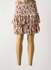 Jupe courte beige FIVE pour femme seconde vue