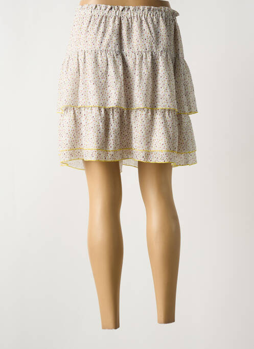 Jupe courte beige INDI & COLD pour femme