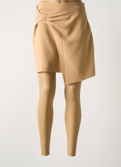 Jupe courte beige YAYA pour femme
