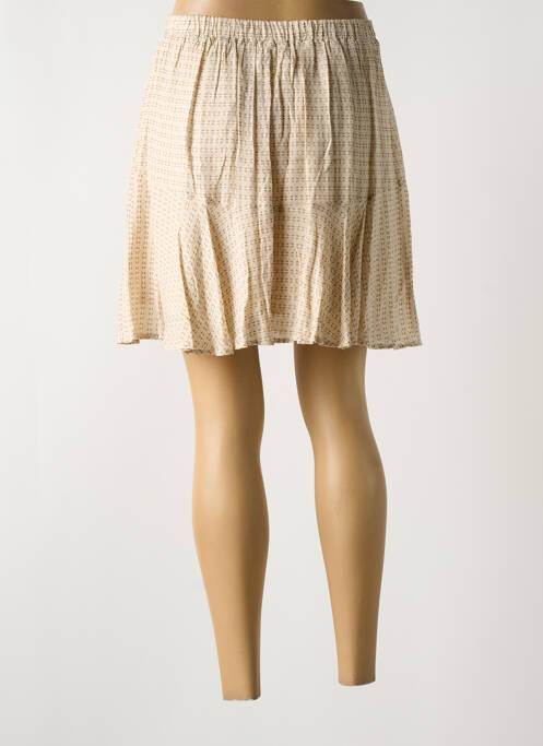 Jupe courte beige YAYA pour femme