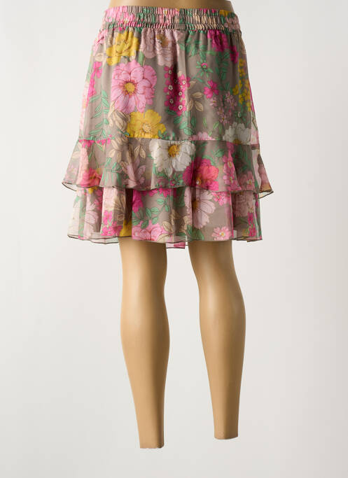 Jupe courte marron MARC AUREL pour femme