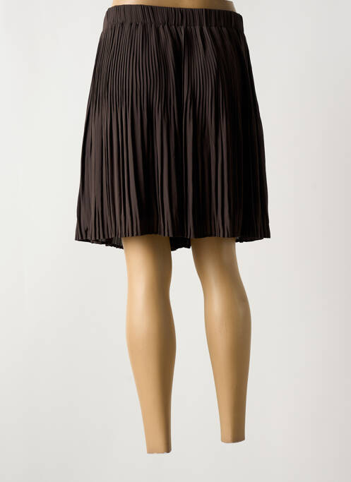 Jupe courte marron YAYA pour femme