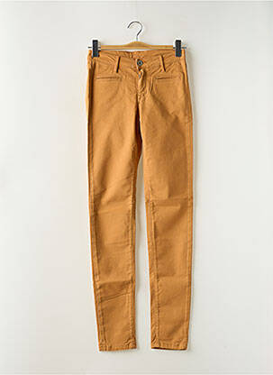 Jeans coupe slim stretch taille normale orange DENIM STUDIO femme