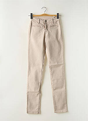 Jeans coupe slim stretch taille normale beige DENIM STUDIO femme