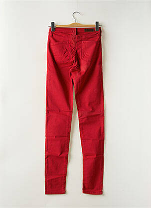 Jeans coupe slim stretch taille normale rouge DENIM STUDIO femme