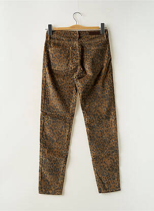Jeans coupe slim stretch taille normale marron DENIM STUDIO femme