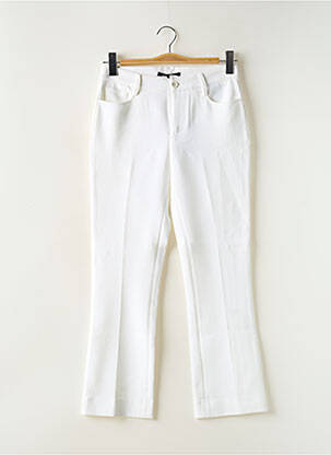 Pantalon flare stretch blanc DENIM STUDIO femme