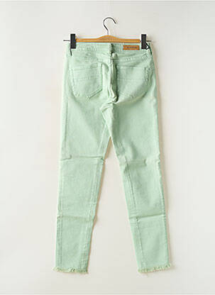 Jeans coupe slim stretch taille normale vert DENIM STUDIO femme