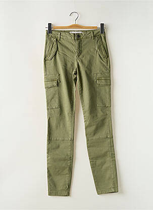 Pantalon cargo taille basse taille basse vert YAYA femme