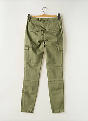 Pantalon cargo slim taille basse vert YAYA femme